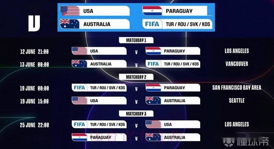 2026世界杯每日赛程一览高清直播免费观看